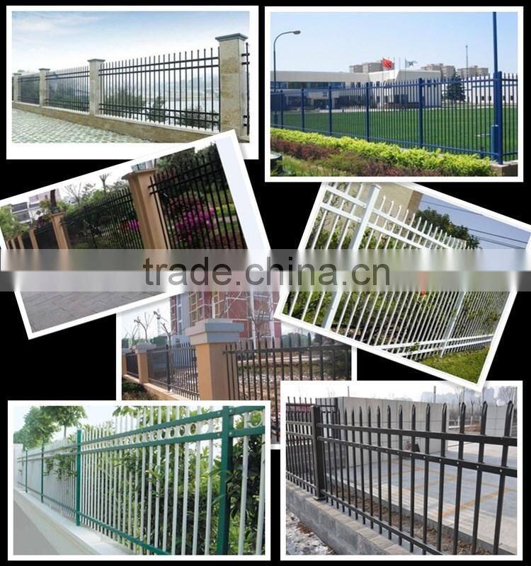 Picket Top Heavy Duty 2.4m Length Square Tube Garrison Fence