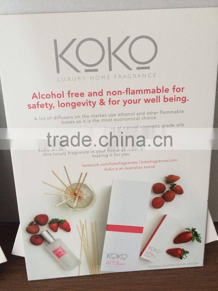 paperboard cards table stand with fashion design