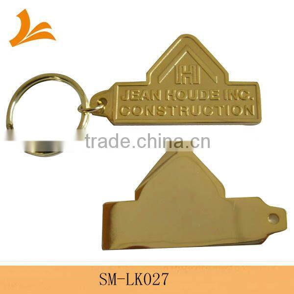 SM-LK027 gold plating metal key ring