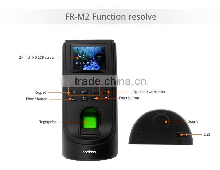 Nordson 2.8inch HD LCD screen FR-M2 Network Fingerprint Access Control with ID Card