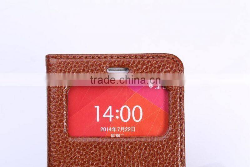 Superb Quality Leather Incoming Calls Filp Case for Xiaomi 4