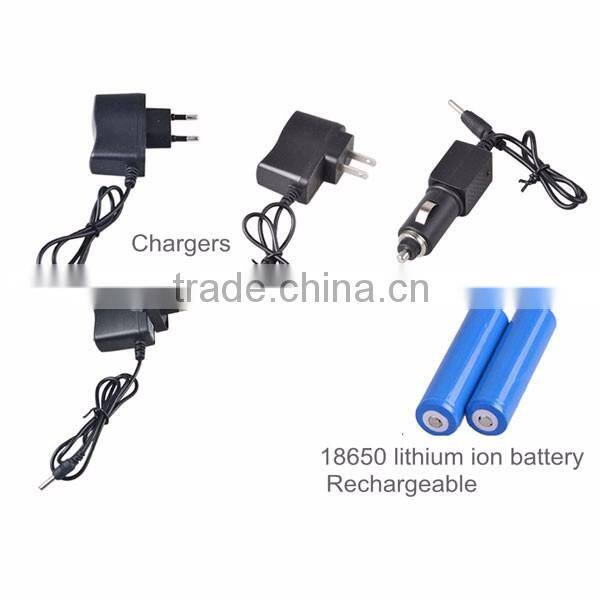 Telescopic Bat T6 LED Zoom Tactical Security Rechargeable Police Torch