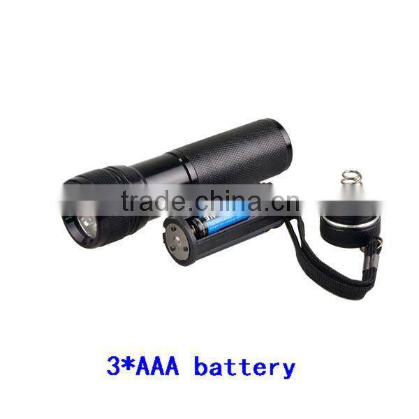 Aluminum Lamp Body Material and LED Light Source Blacklight Inspection UV LED Flashlight