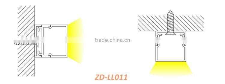 Housing Wall Mounting Aluminium Profile Linear Lights Extruded Channel