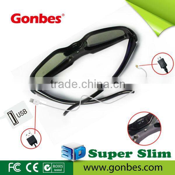 G11-DLP Super Slim Universal 3D Active Shutter Glasses for DLP-Link Projector