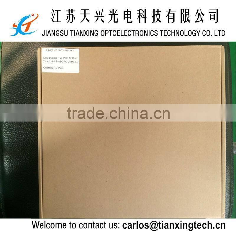 SM 0.9mm 1.5M 1x4 SC UPC Splitter PLC fiber optic