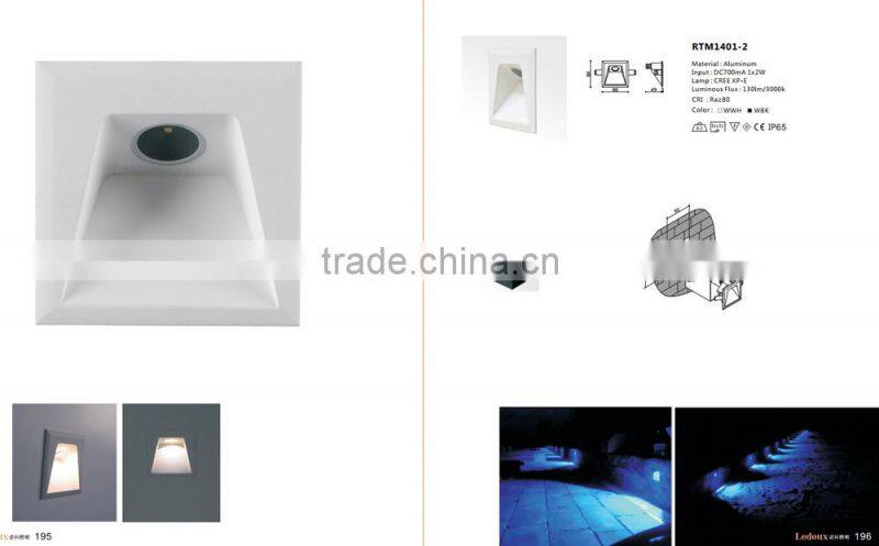 Modern outdoor led recessed wall light led stair light