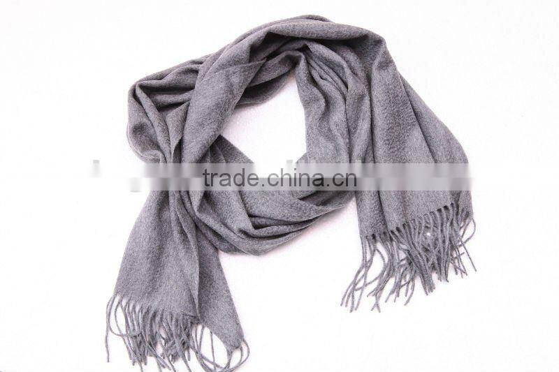 SD02-057 CLASSICAL WOOL PLAIN SCARF