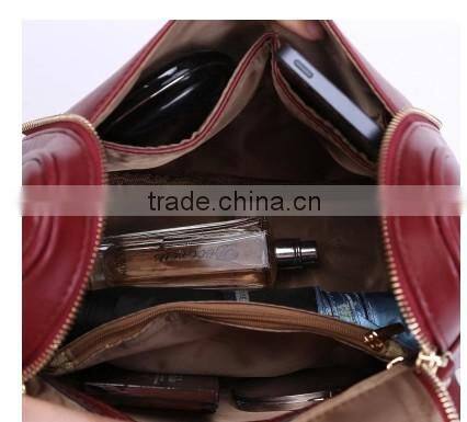 2016 new arrivel backpack Leather school Backpacks portable Waterproof shoulder bag