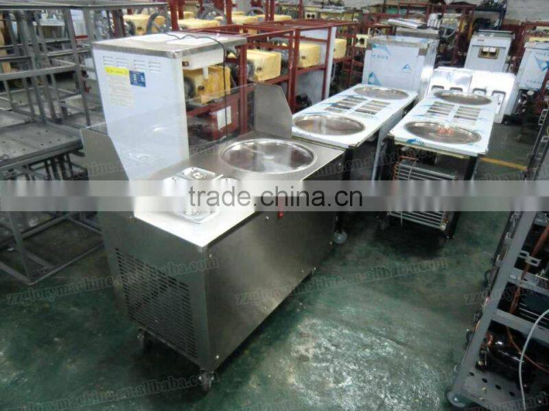 GL-F600 CE approved commercial fried ice cream roll machine