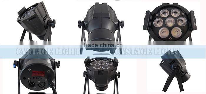 Disco Wash Led Mini Flat Par Lights 7X10W RGBW Led Par Light For Stage
