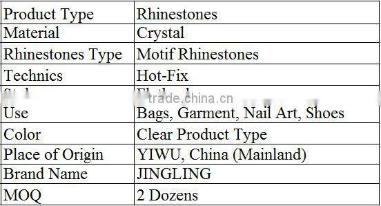 2015 fashion rhinestone applique wholesale for wedding dress