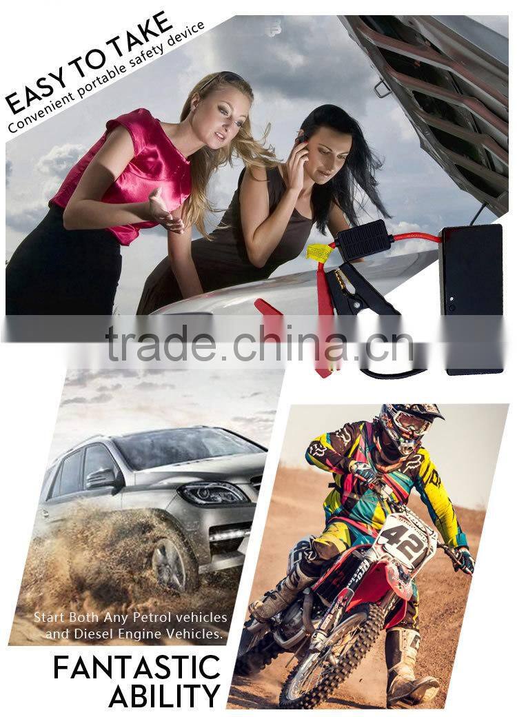13000mAhLi-Nano Lithium Polymer jump starter for cars multi-function car jump starter