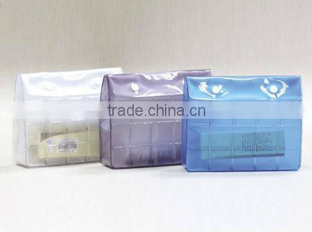 2103 clear pvc pouch with flap