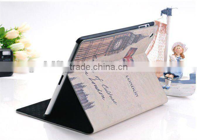 OEM nice design Leather case for iPad3 (GF-IP3-03) (leather case for ipad 3/rhinestone cases for ipad 2/leather case for Ipad)