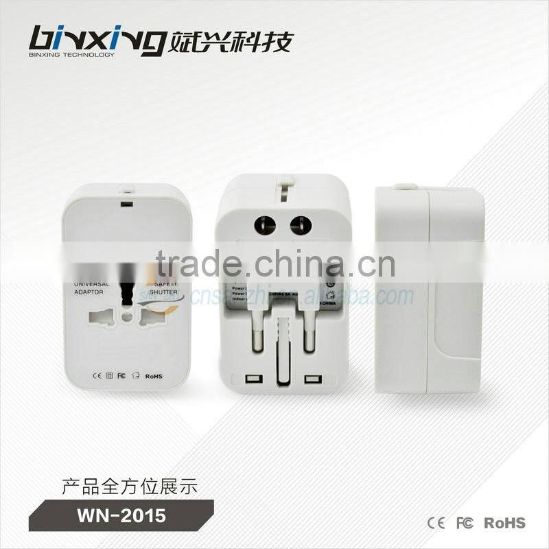 Top quality top sell alibaba co uk selling in travel adapter ac to dc adapter with multipurpose plug and surge protection