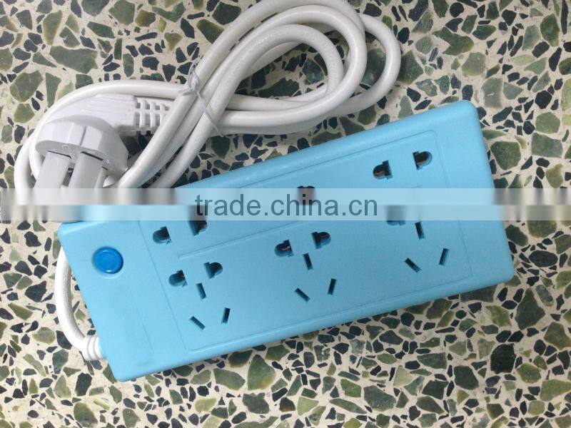 Cheapest 6 Way Electrical Outlet Power Strip 3M 10A 250V Manufacturer