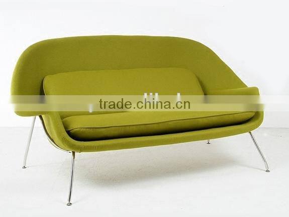 Replica two seater love seat Eero Saarinen womb sofa
