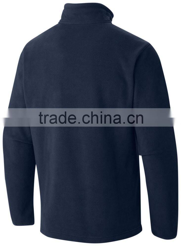 OEM Custom Wholesale Stylish Half Zip Fleece Jacket Mens 100% Polyester Fleece Pullover