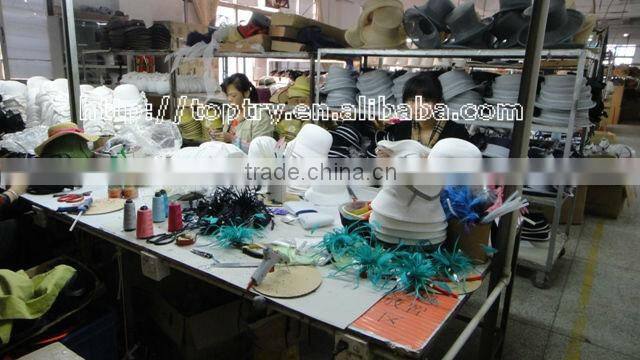 The 001 kingly formal Sinamay hats with suit for lady