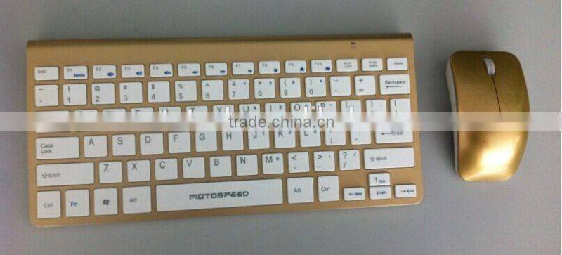 Motospeed Brand new high quality computer accessories ultra-thin 2.4g wireless keyboard and mouse combo for hisense smart tv KM9