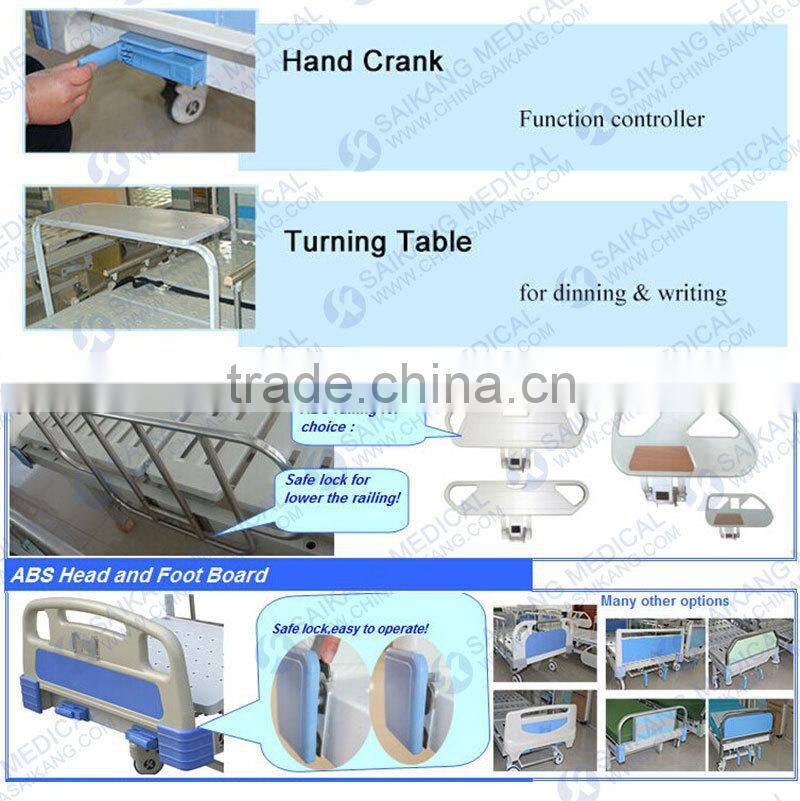 Stainless Steel 2 Crank Hospital Bed