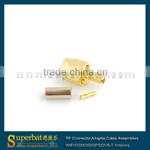 RP-SMA Crimp Plug(female pin) connector for LMR100 female receptacle