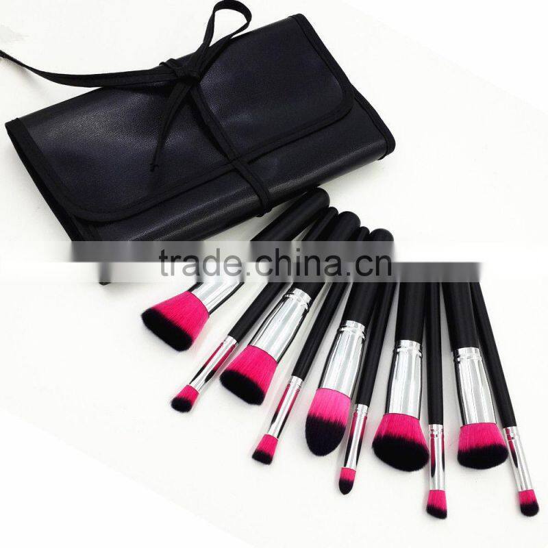 White Professional Make Up Brushes Set With Flower Bag Case