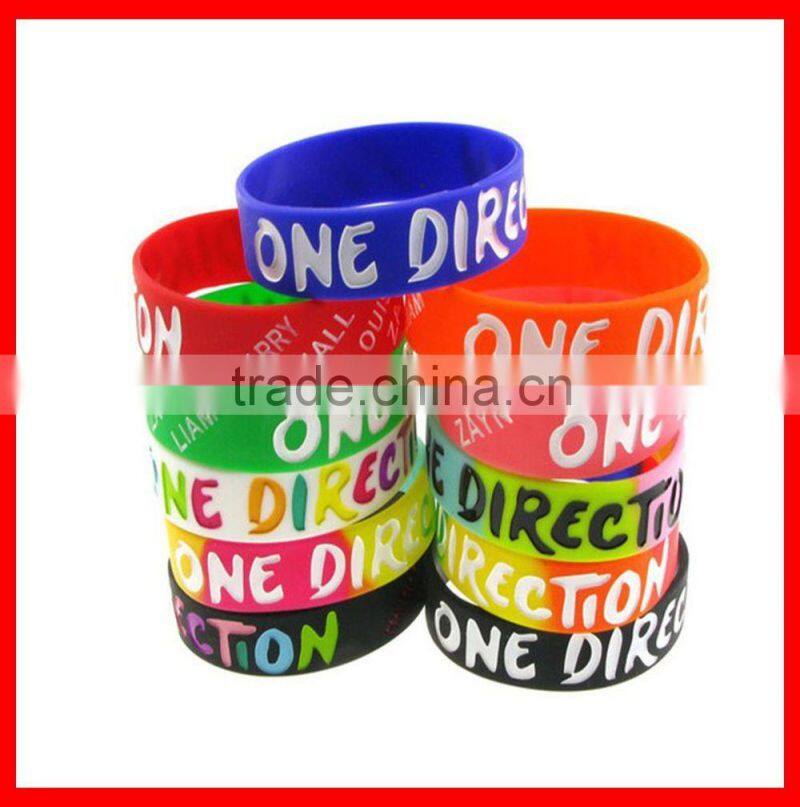 Charm bracelet Fashion silicon bracelet Promotional silicone wristband