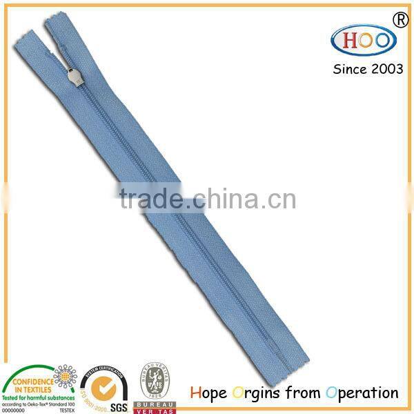 Close end nylon zipper for sale