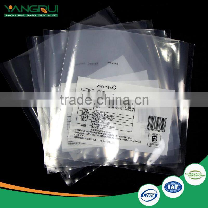 Frozen Laminated Vacuum Food Packaging Bags