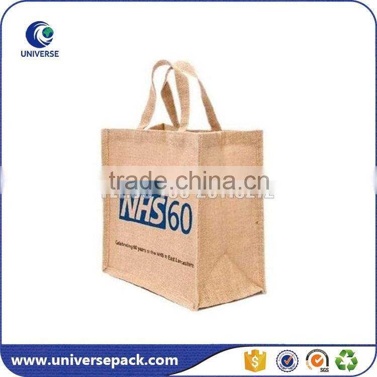 Wholesale handled single linen shoulder bag for shopping