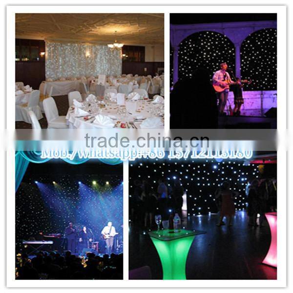 Manufacturer Outdoor Decorative star curtain fiber optic curtain light