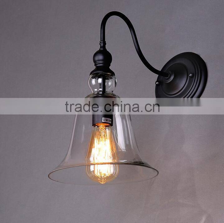10 branches E27 antique brass single pendant light with black iron