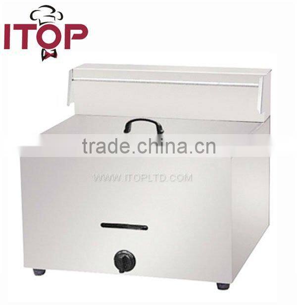 1-Tank 2-Basket gas fish and chips fryers