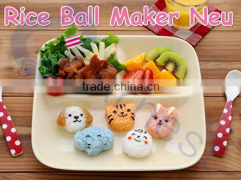 kitchenware cookware cooking utensils kids equipments lunch bento tools sushi animal 5 rice ball onigiri molds set 75457