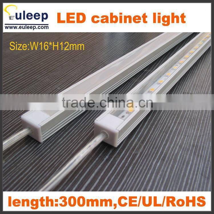 300mm,4w,DC 12V Aluminum LED Cabinet Light With Motion Sensor Switch Use for Kitchen,LED driver with SAA approved