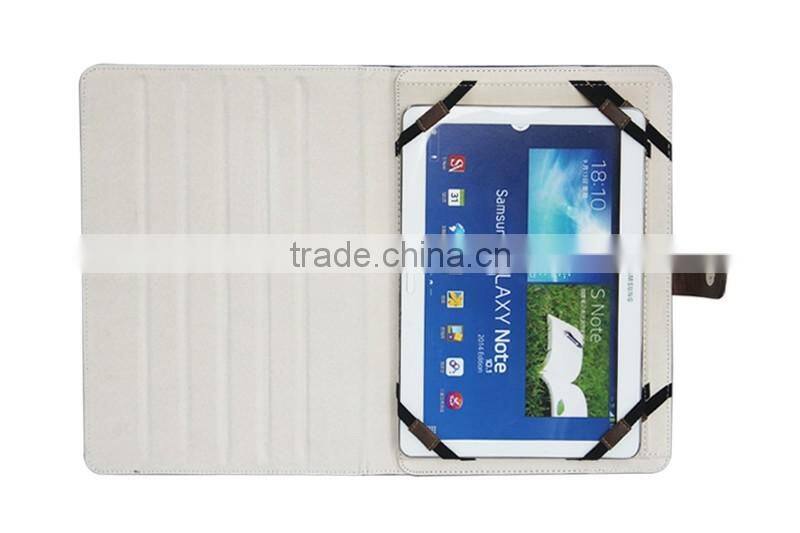 4 elastic bands stand horizontal fashion universal tablet case leather cover