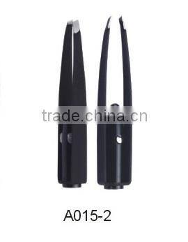 proveedor china black electric eyebrow tweezer with led