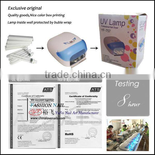 Hotselling nail art gel lamp 36w sensor salon uv manicure lamp with sensor