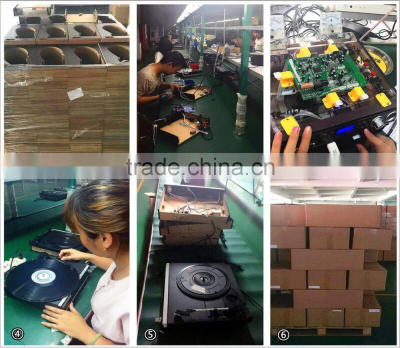 Rain Lane Antique Turntable Convert Lp Record To CD Record Player Wholesale