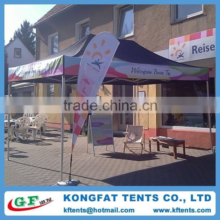 Outdoor 3x3m heavy duty 50mm hexagon aluminum pop up folding gazebo