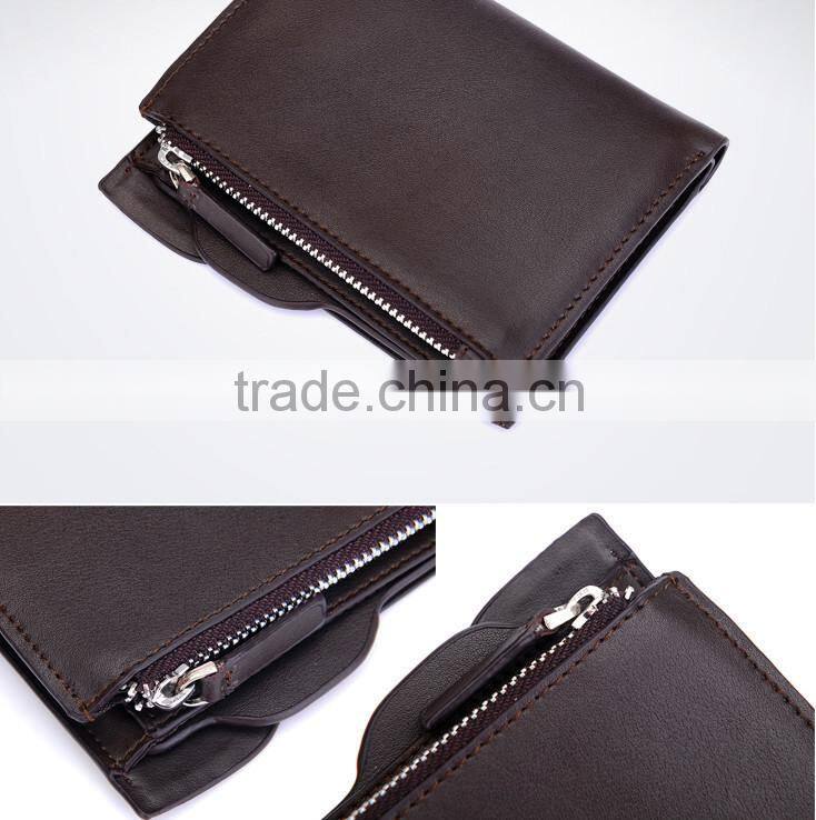 Leather manufacture product men business wallet China