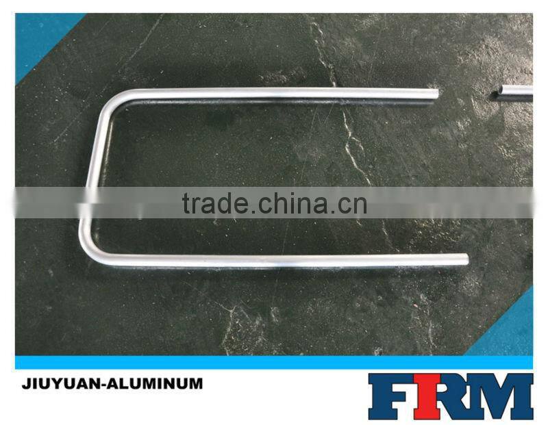 curved aluminum tube