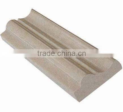 natural marble stone curved border line for projects or garden