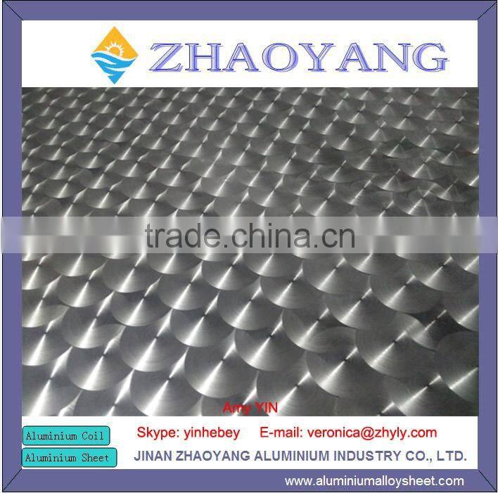 Diamond embossed aluminum sheet