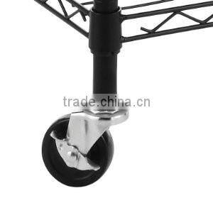 Black Garment Rack Cloth Rack with Double Rod