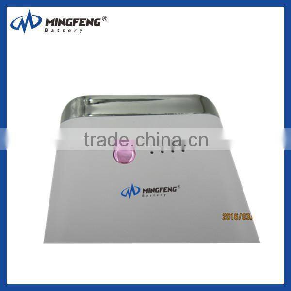 7800mah Two usb output port power bank for samsung