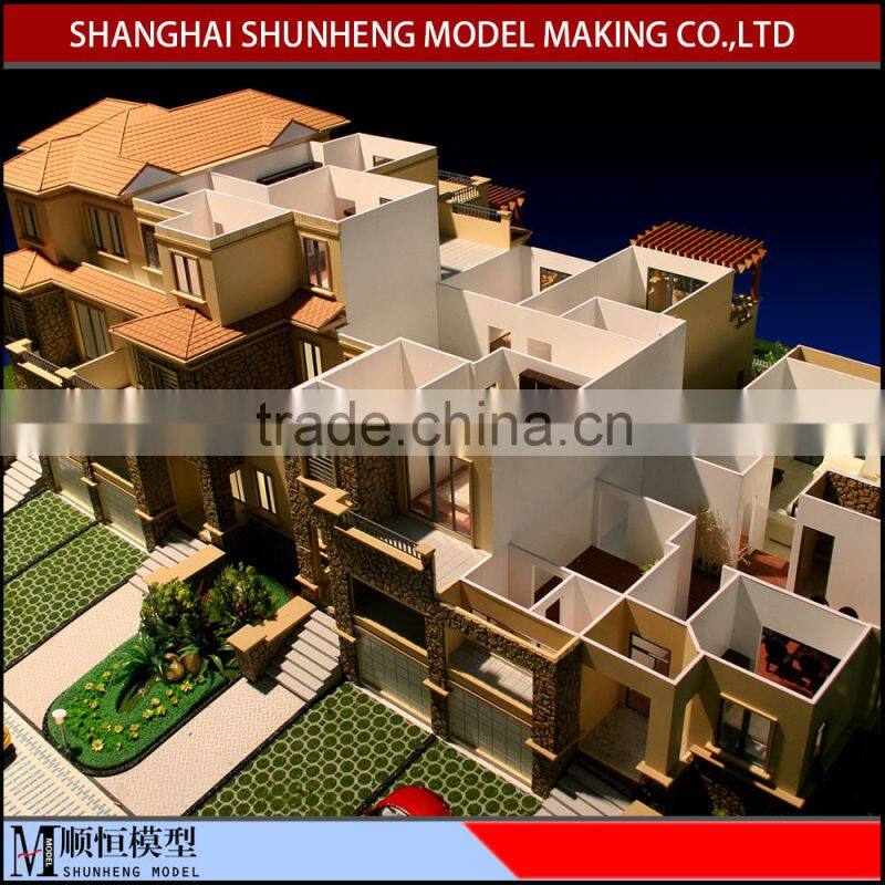 Custom miniature architectural model for villa house model