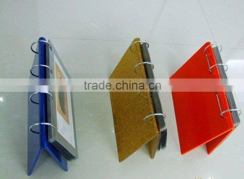 clear acrylic desk calendar display stand with a pen box, transparent plexiglass calendar holder with 4x6inch